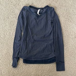 Blue Lululemon long sleeve